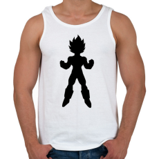 PRINTFASHION Dragon Ball - Férfi atléta - Fehér