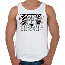 PRINTFASHION Dragon Ball - Férfi atléta - Fehér női trikó