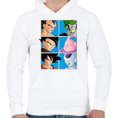 PRINTFASHION Dragon Ball - Férfi kapucnis pulóver - Fehér