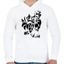PRINTFASHION Dragon Ball - Férfi kapucnis pulóver - Fehér férfi pulóver, kardigán