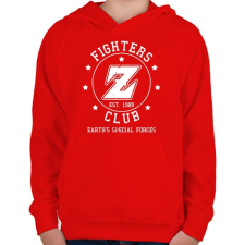 PRINTFASHION Dragon Ball Fighters Z Club - Gyerek kapucnis pulóver - Piros gyerek pulóver, kardigán