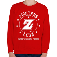 PRINTFASHION Dragon Ball Fighters Z Club - Gyerek pulóver - Piros gyerek pulóver, kardigán