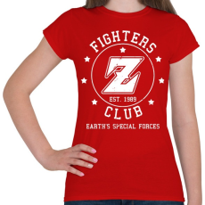 PRINTFASHION Dragon Ball Fighters Z Club - Női póló - Piros