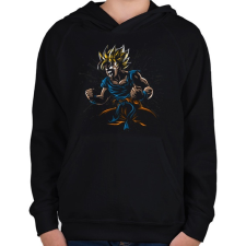 PRINTFASHION Dragon Ball Goku - Gyerek kapucnis pulóver - Fekete gyerek pulóver, kardigán