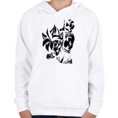 PRINTFASHION Dragon Ball - Gyerek kapucnis pulóver - Fehér
