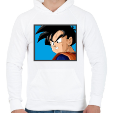PRINTFASHION Dragon ball karakterek10 - Férfi kapucnis pulóver - Fehér