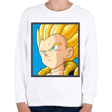 PRINTFASHION Dragon ball karakterek12 - Gyerek pulóver - Fehér gyerek pulóver, kardigán