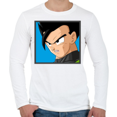PRINTFASHION Dragon ball karakterek8 - Férfi hosszú ujjú póló - Fehér