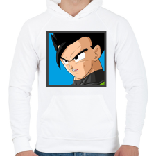 PRINTFASHION Dragon ball karakterek8 - Férfi kapucnis pulóver - Fehér férfi pulóver, kardigán