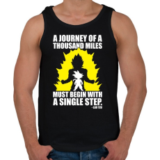 PRINTFASHION Dragon Ball - Kezdet - Férfi atléta - Fekete