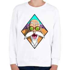PRINTFASHION Dragon Ball Mester - Gyerek pulóver - Fehér