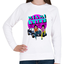 PRINTFASHION Dragon Ball Miami Vice - Női pulóver - Fehér női pulóver, kardigán