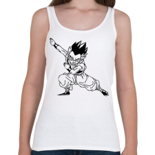 PRINTFASHION Dragon Ball - Női atléta - Fehér női trikó