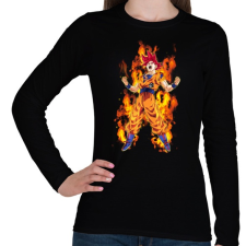 PRINTFASHION dragon ball - Női hosszú ujjú póló - Fekete női póló