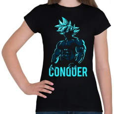 PRINTFASHION Dragon ball - Női póló - Fekete
