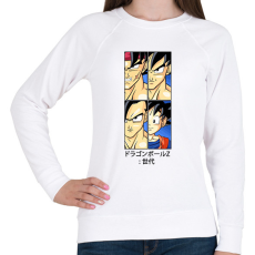 PRINTFASHION Dragon ball - Női pulóver - Fehér