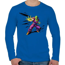 PRINTFASHION dragon ball piccolo - Férfi hosszú ujjú póló - Királykék férfi póló