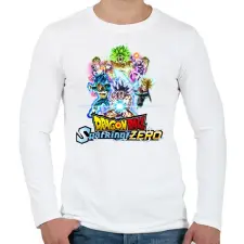 PRINTFASHION Dragon Ball Sparking Zero - Férfi hosszú ujjú póló - Fehér férfi póló