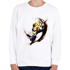 PRINTFASHION dragon ball super-saiyan-blue-goku - Gyerek pulóver - Fehér