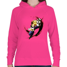 PRINTFASHION dragon ball super-saiyan-blue-goku - Női kapucnis pulóver - Fukszia
