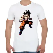 PRINTFASHION dragon ball super-saiyan-god - Férfi póló - Fehér férfi póló
