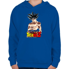 PRINTFASHION dragon ball ultra-instinct-aura - Gyerek kapucnis pulóver - Királykék gyerek pulóver, kardigán