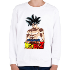 PRINTFASHION dragon ball ultra-instinct-aura - Gyerek pulóver - Fehér