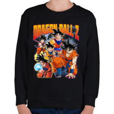 PRINTFASHION Dragon Ball Z - Goku - Gyerek pulóver - Fekete gyerek pulóver, kardigán