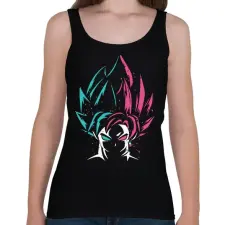 PRINTFASHION Dragon Ball Z - Női atléta - Fekete női trikó
