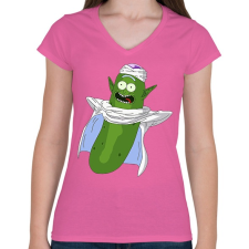 PRINTFASHION Dragon Ball Z Piccolo Pickle - Női V-nyakú póló - Rózsaszín női póló
