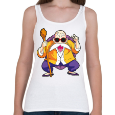 PRINTFASHION Dragonbaal - Zseniális Teknős - Női atléta - Fehér női trikó