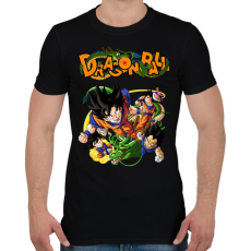 PRINTFASHION Dragonball - Férfi póló - Fekete