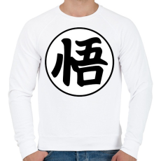 PRINTFASHION DRAGONBALL - Férfi pulóver - Fehér