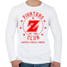 PRINTFASHION Dragonball Fighters Z Club - Férfi hosszú ujjú póló - Fehér