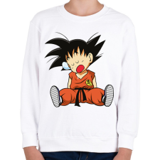 PRINTFASHION Dragonball - Songoku - Gyerek pulóver - Fehér gyerek pulóver, kardigán