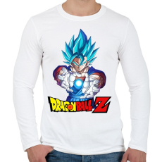 PRINTFASHION Dragonball Vegeta - Férfi hosszú ujjú póló - Fehér