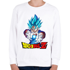 PRINTFASHION Dragonball Vegeta - Gyerek pulóver - Fehér gyerek pulóver, kardigán