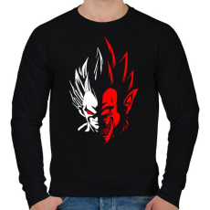 PRINTFASHION Dragonball - Vegita - Férfi pulóver - Fekete
