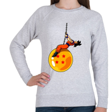 PRINTFASHION Dragonball - Wrecking Ball - Női pulóver - Sport szürke