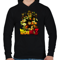 PRINTFASHION dragonball Z - Férfi kapucnis pulóver - Fekete