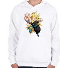 PRINTFASHION Dragonball Z - Gyerek kapucnis pulóver - Fehér gyerek pulóver, kardigán