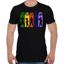 PRINTFASHION Dragonball Z harcosok - Férfi póló - Fekete férfi póló