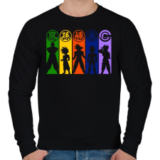 PRINTFASHION Dragonball Z harcosok - Férfi pulóver - Fekete férfi pulóver, kardigán