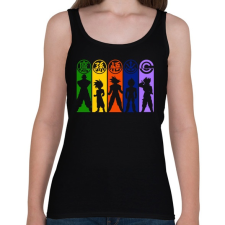 PRINTFASHION Dragonball Z harcosok - Női atléta - Fekete női trikó