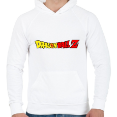 PRINTFASHION Dragonball Z logo - Férfi kapucnis pulóver - Fehér