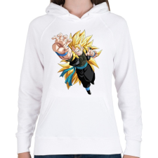 PRINTFASHION Dragonball Z - Női kapucnis pulóver - Fehér női pulóver, kardigán