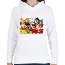 PRINTFASHION Dragonball Z - Női kapucnis pulóver - Fehér női pulóver, kardigán