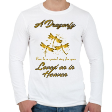 PRINTFASHION dragonfly - Férfi hosszú ujjú póló - Fehér férfi póló