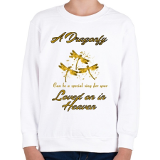 PRINTFASHION dragonfly - Gyerek pulóver - Fehér gyerek póló