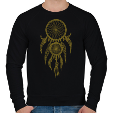 PRINTFASHION dreamcatcher - Férfi pulóver - Fekete